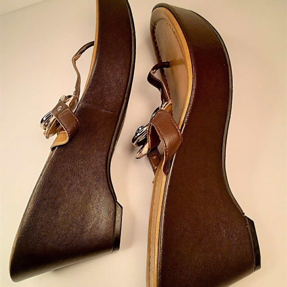 Franco Sarto Leopard Print Wedge Heel - image 5